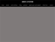 Tablet Screenshot of amberlilyestrom.com
